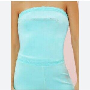 Forever 21 X Hello Kitty Blue Tube Crop Top Plus Size 3X